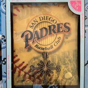 SAN DIEGO PADRES BASEBALL CLUB CLOCK